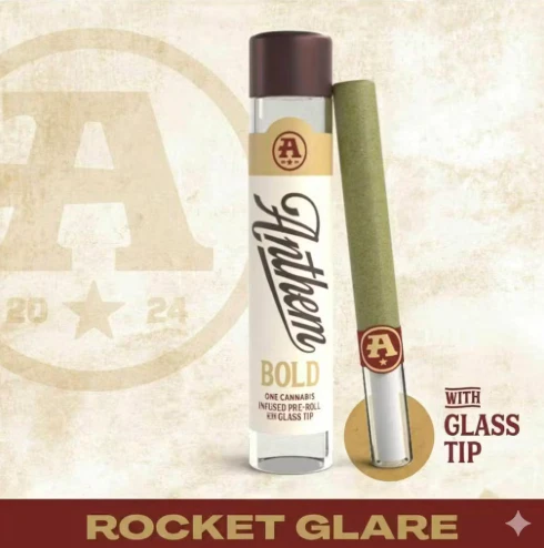 Anthem - Rocket Glare Infused Glass Tip 1g Preroll - Hybrid | Anthem Main Image
