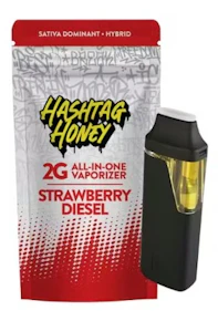 Hashtag Honey | Vape | AIO | Strawberry Diesel | 2g