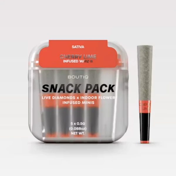 Boutiq - Boutiq | Cherry Lime x RZ-11 (Snack Pack) | Diamond Infused Pre-Roll 5 Pack | 2.5g Main Image