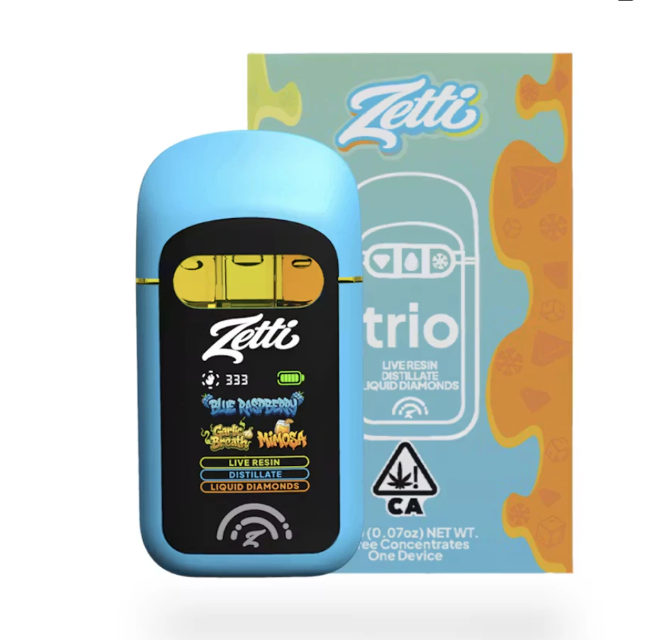 Zetti - ZETTI TRIO | BLUE RASPBERRY x GARLIC BREATH x MIMOSA | 2G AIO Main Image