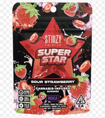 STIIIZY - STIIIZY | SOUR STRAWBERRY STAR | EDIBLE | 100MG Main Image