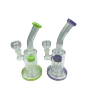 Bent Neck 6-Arm Tree Perc Bong w/ Flower Bowl