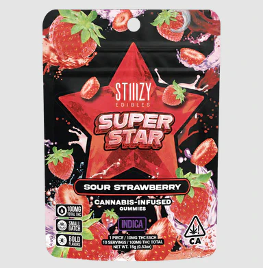 STIIIZY - STIIIZY - Edible - Sour Strawberry - SINGLE - 100MG Main Image