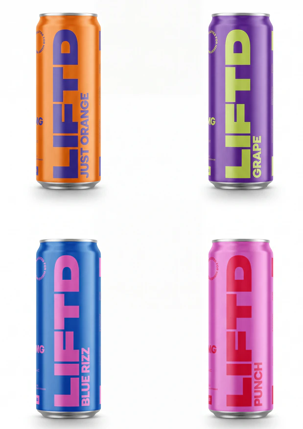 LIFTD - (Hemp) LIFTD THC Infused "Highdrating" Soda Variety Pack Main Image