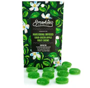 Smokiez | Fruit Chews 10pck | Sour Green Apple THC:CBG | 100mg
