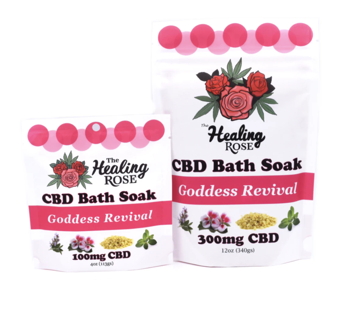 THE HEALING ROSE - Goddess Revival CBD Bath Soak Main Image