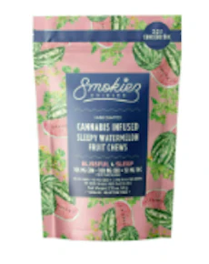 Smokiez | Sleepy Watermelon Trifecta | 2:2:1 CBD:CBN:THC | 10pk/100mg
