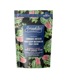 Smokiez | Sour Sleepy Watermelon Trifecta | 2:2:1 CBD:CBN:THC | 10pk/100mg