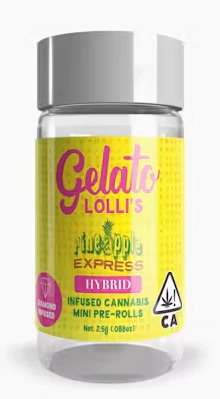 Gelato - Gelato - Lollis - Pineapple Express - Infused Preroll Pack - 5pk - 3g Main Image