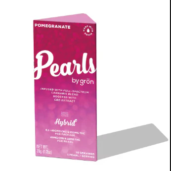 Pearls - Pearls - Edibles - Pomegranate 4:1 CBD:THC - 10PK - 100MG Main Image