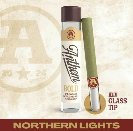 Anthem - NORTHERN LIGHTS INFUSED GLASS TIP PREROLL - ANTHEM - 1g Main Image