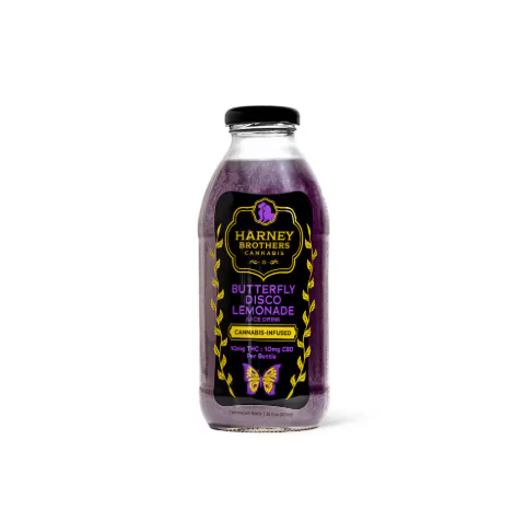 Harney Brothers Cannabis - BUTTERFLY DISCO LEMONADE INFUSED BEVERAGE - HARNEY BROTHERS - 10mg Main Image