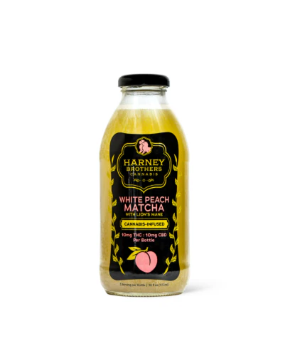 Harney Brothers Cannabis - WHITE PEACH MATCHA INFUSED BEVERAGE - HARNEY BROTHERS - 10mg Main Image