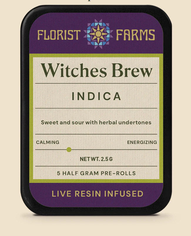 Florist Farms - Florist Farms- Witches Brew- Live Resin Infused 5pk x .5g Prerolls Main Image