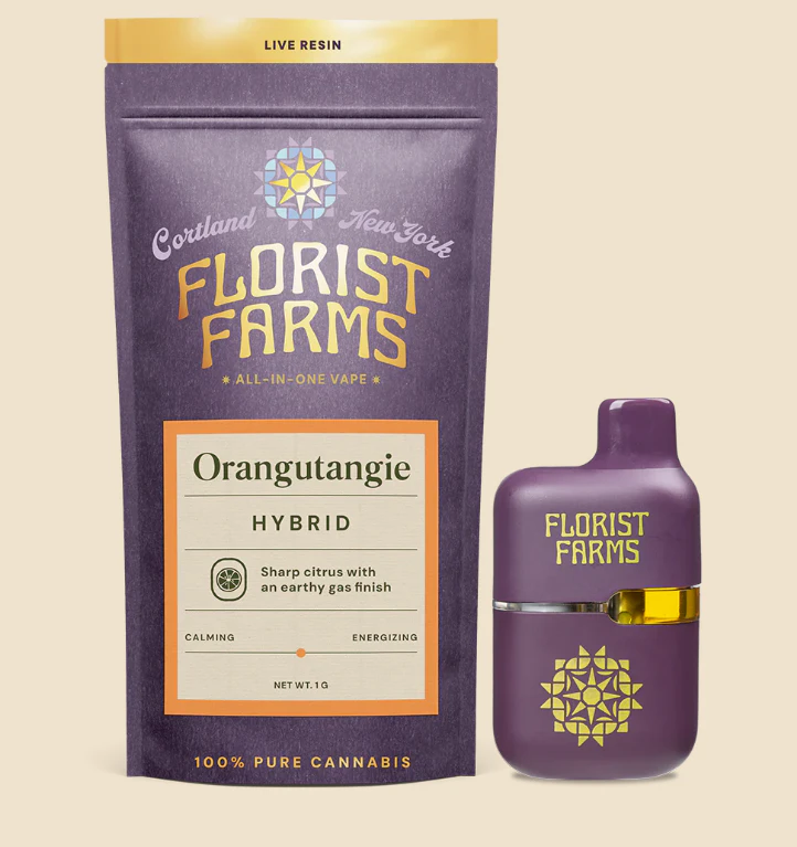 Florist Farms - Florist Farms- Orangutangie- 1g Live Resin Disposable Vape Main Image