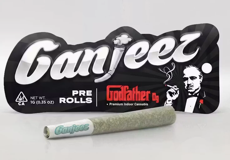 Ganjeez - Ganjeez 1G Non-Infused Preroll Godfather OG (I) Main Image