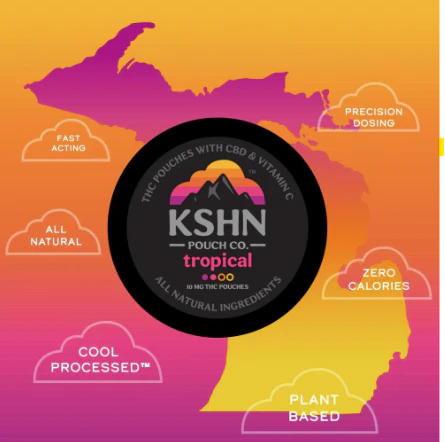 KSHN - KSHN | Tropical | 10mg THC Mouth Pouch [10ct] Main Image