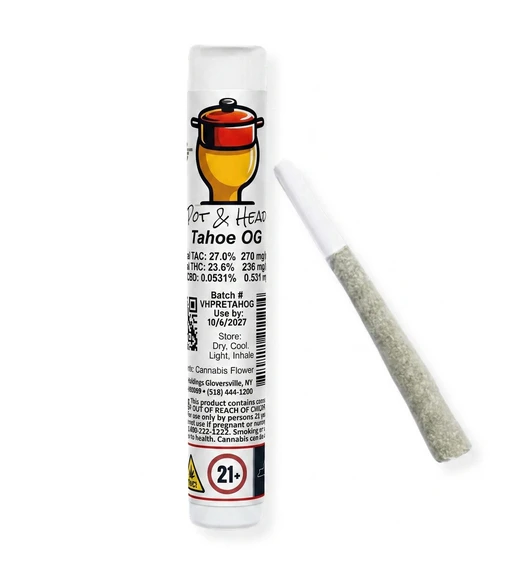 Pot & Head - Pot & Head | Pre Roll | Tahoe OG | 1G | Main Image