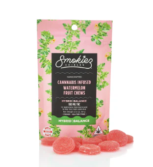 SMOKIEZ - 100mg | HYBRID | SOUR Watermelon Chews | 10-pk Main Image