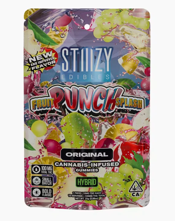 STIIIZY - Stiiizy - Fruit Punch Splash - Gummies - 10pk - 100mg Main Image
