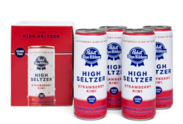Pabst Blue Ribbon - Selzter - Strawberry Kiwi - 4pk - 40mg