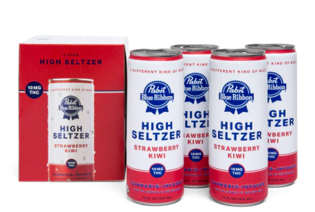 Pabst - Pabst Blue Ribbon - Selzter - Strawberry Kiwi - 4pk - 40mg Main Image