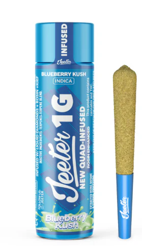 Jeeter - Jeeter - Blueberry Kush - 1g Quad Infused Preroll Main Image