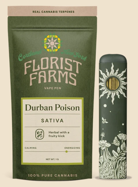 Florist Farms - Durban Poison 1g AIO - Sativa | Florist Farms Main Image