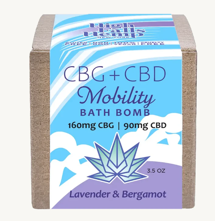 High Falls Hemp - Mobility - Lavender & Bergamot Bath Bomb Main Image