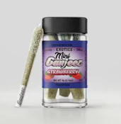 Strawberry - 5pk Triple Infused Mini Pre-rolls (Ganjeez)