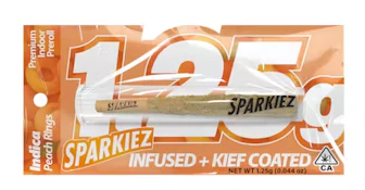 Sparkiez - Peach Ringz - Infused Preroll - 1.25g