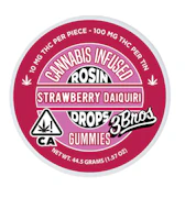 3 Bros - 100mg Rosin Gummies - Strawberry Daiquiri