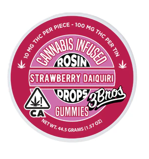 3 Bros - 3 Bros - 100mg Rosin Gummies - Strawberry Daiquiri Main Image