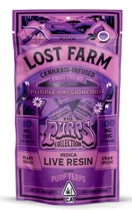 Lost Farms - Lost Farm - Live Resin - Purple Passionfruit - Purp Terp - Fruit Chews - 100mg Main Image