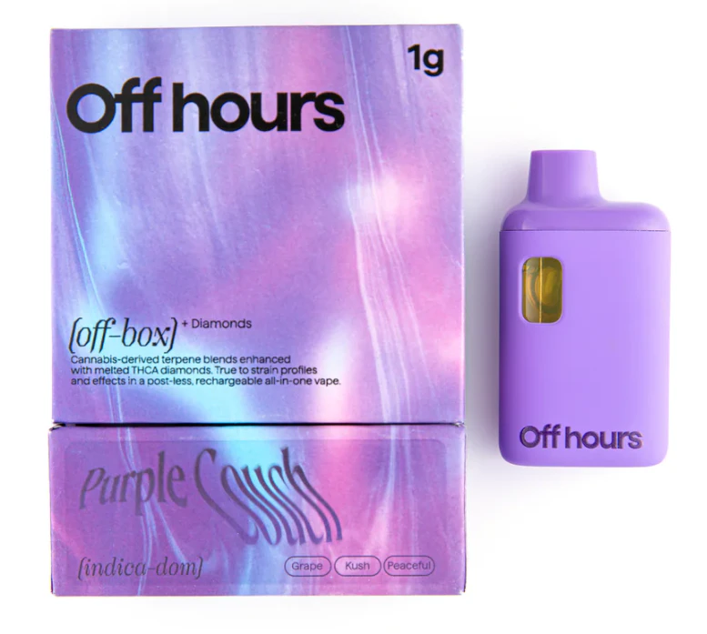 Off Hours - Purple Couch 1g Liquid Diamond AIO - Indica Dominant | Off Hours Main Image