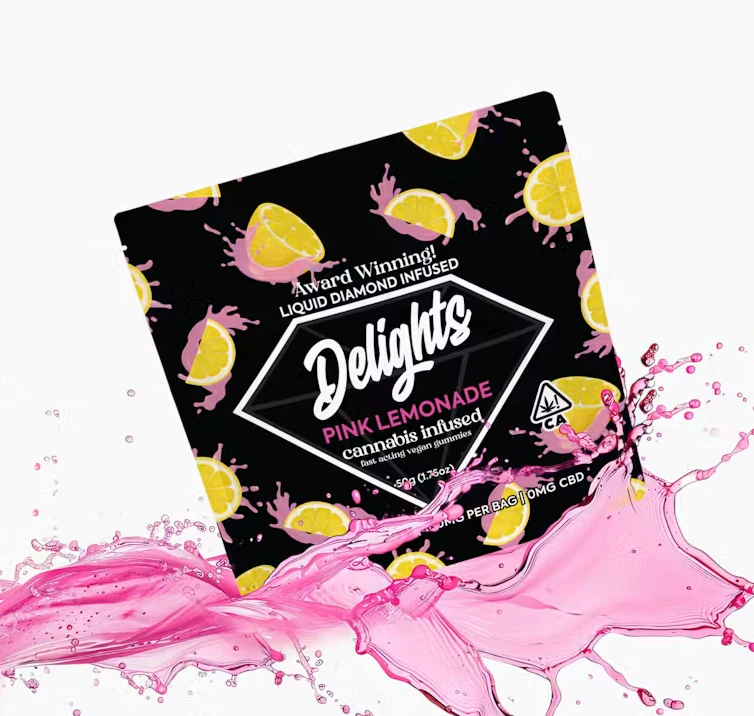 Delights Gummies - DELIGHTS GUMMIES: Pink Lemonade Liquid Diamond Infused Gummies (S) Main Image
