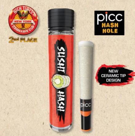 PICC - Sushi Hash | Pre Roll | Super Lavender Butter x Insane Pound Cake | 1G | Rosin | Hash Hole | Main Image
