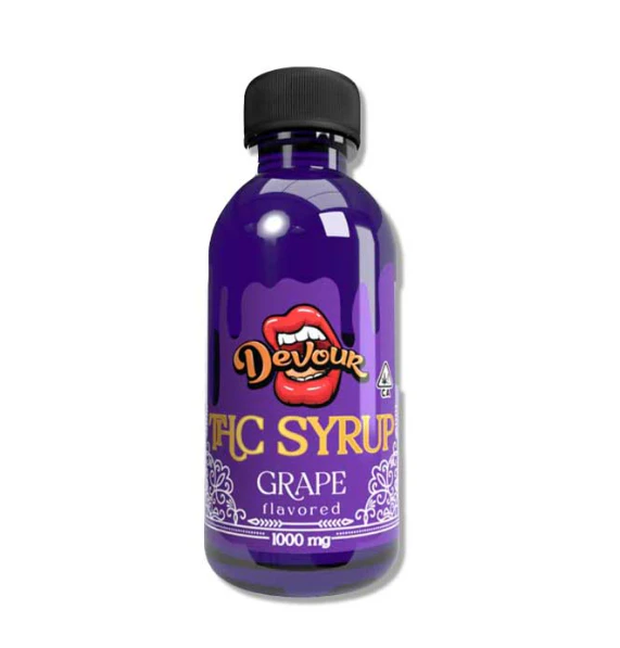 Devour - Grape - 1000mg Nano Enhanced THC Syrup/Max Potency (Devour) Main Image