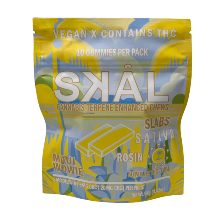 SKÅL -  SKÅL Slabs | Maui Wowie | 5mg THC | 5mg CBC | 20mg CBG |10ct Main Image