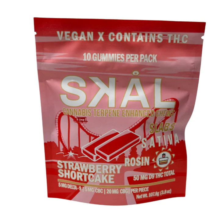 SKÅL - SKÅL Slabs | Strawberry Shortcake | 5mg THC | 5mg CBC | 20mg CBG |10ct Main Image