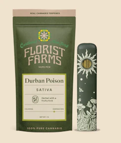 Florist Farms | Vape Pens | AIO | Rechargeable Vape - Durban Poison | 1g