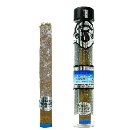 El Blunto by Albert Einstone's - Blueberry Ice Kush - 1.65g Diamond Infused Blunt (El Blunto) Main Image