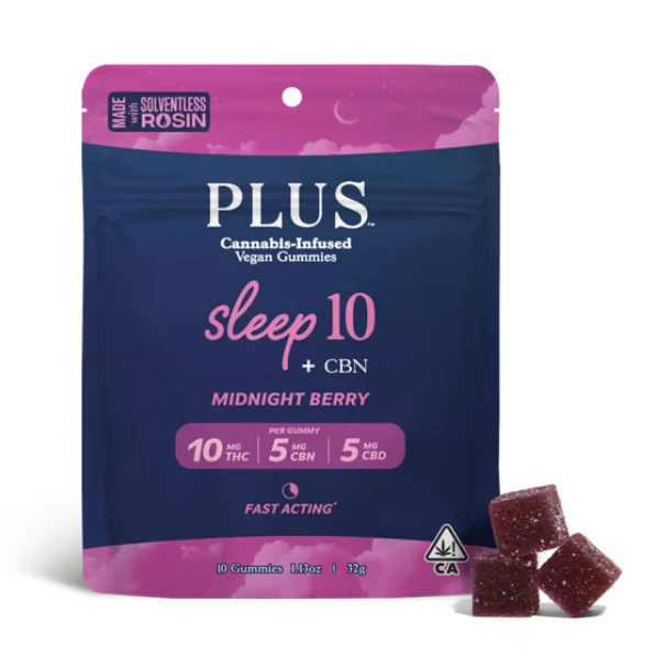 PLUS™️ Products - Midnight Berry - 10:5:5 Solventless Rosin Gummies (Plus) Main Image