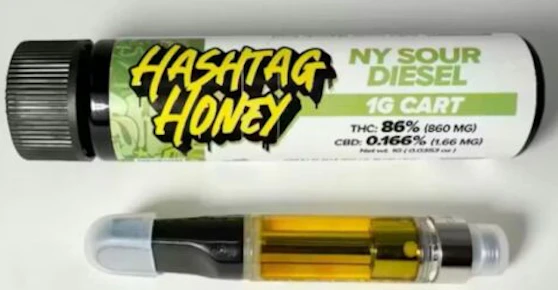 Hashtag Honey | Vape | NY Sour Diesel | 510 | 1G |