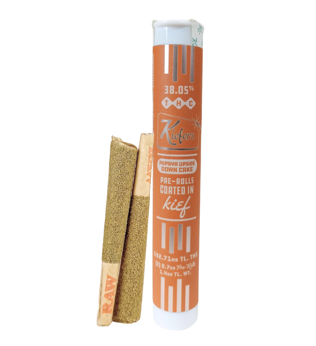 Bison Botanics - Papaya Upside Down Cake infused pre-rolls | .7g, 2pack Main Image