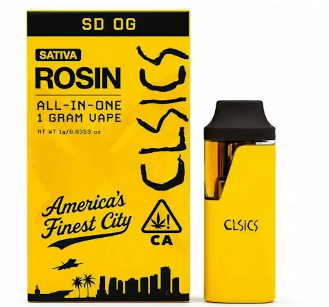 CLSICS -  AIO - SD OG - Live Rosin - 1g (S) - CLSICS Main Image