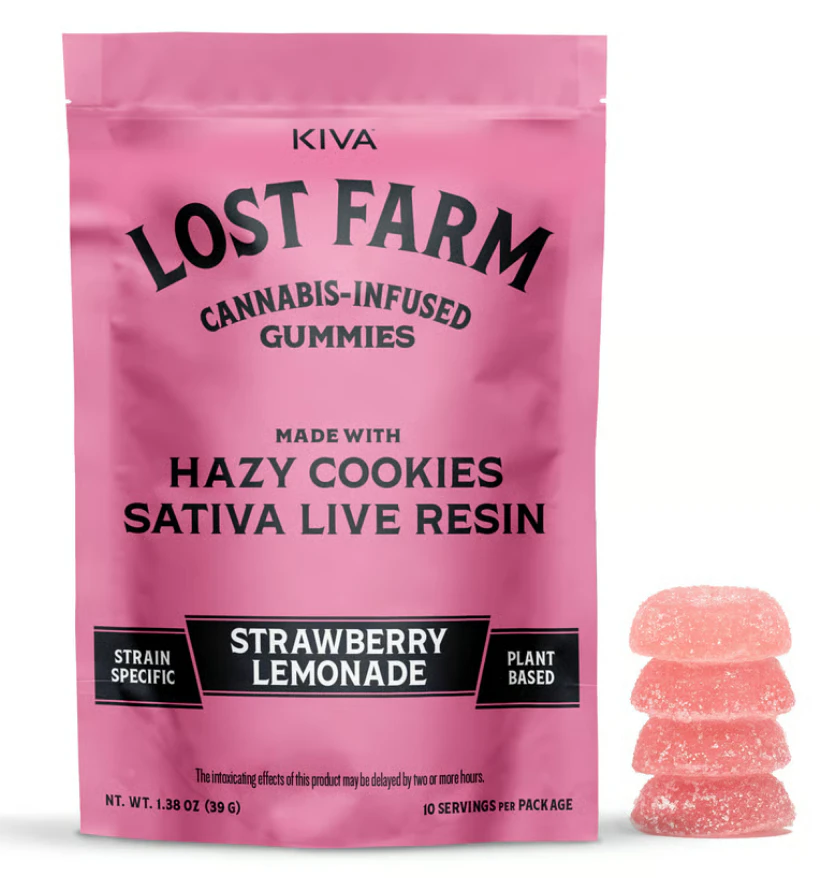 Lost Farms - Strawberry Lemonade x Hazy Cookies 10pk 100mg Main Image