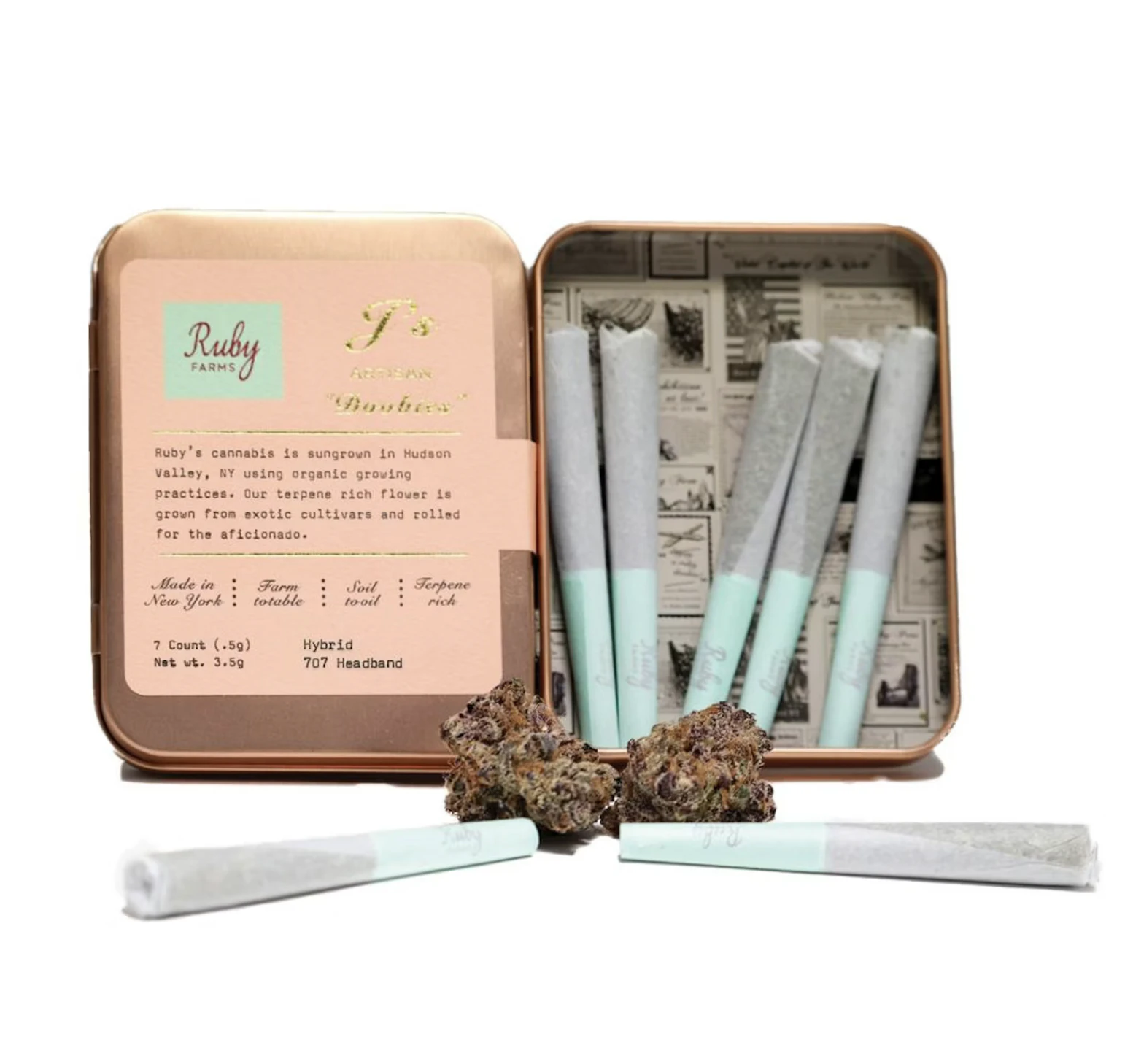 Ruby Farms - Ruby Farms | Classics | 7 Count .7g Pre-Roll | 707 Headband | Net 3.5g Main Image