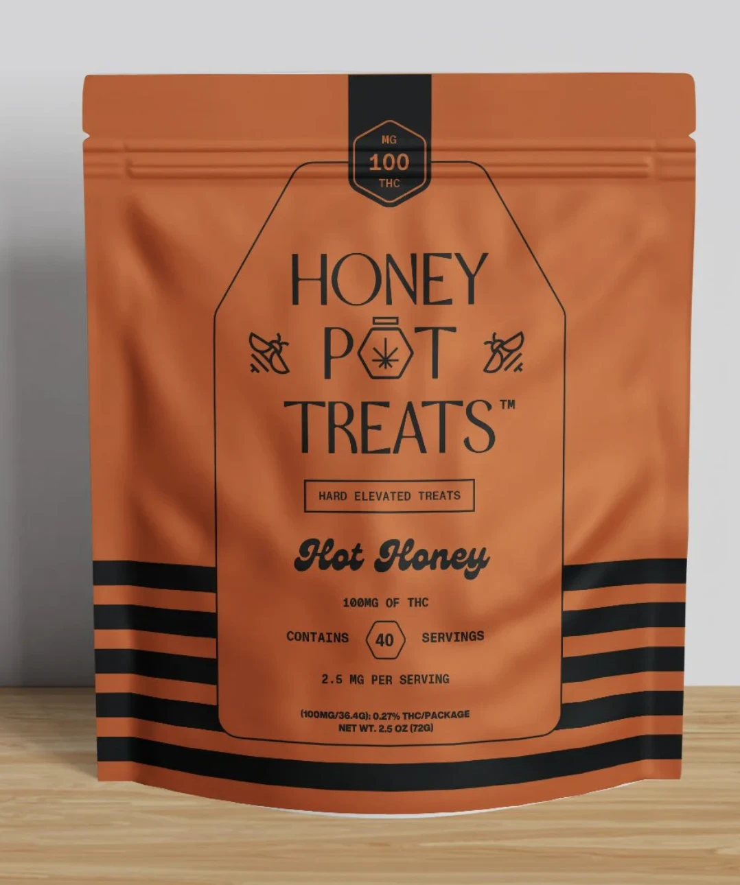 Honey Pot Treats - Hot Honey Drops - 100mg 40pk Throat Lozenges Main Image