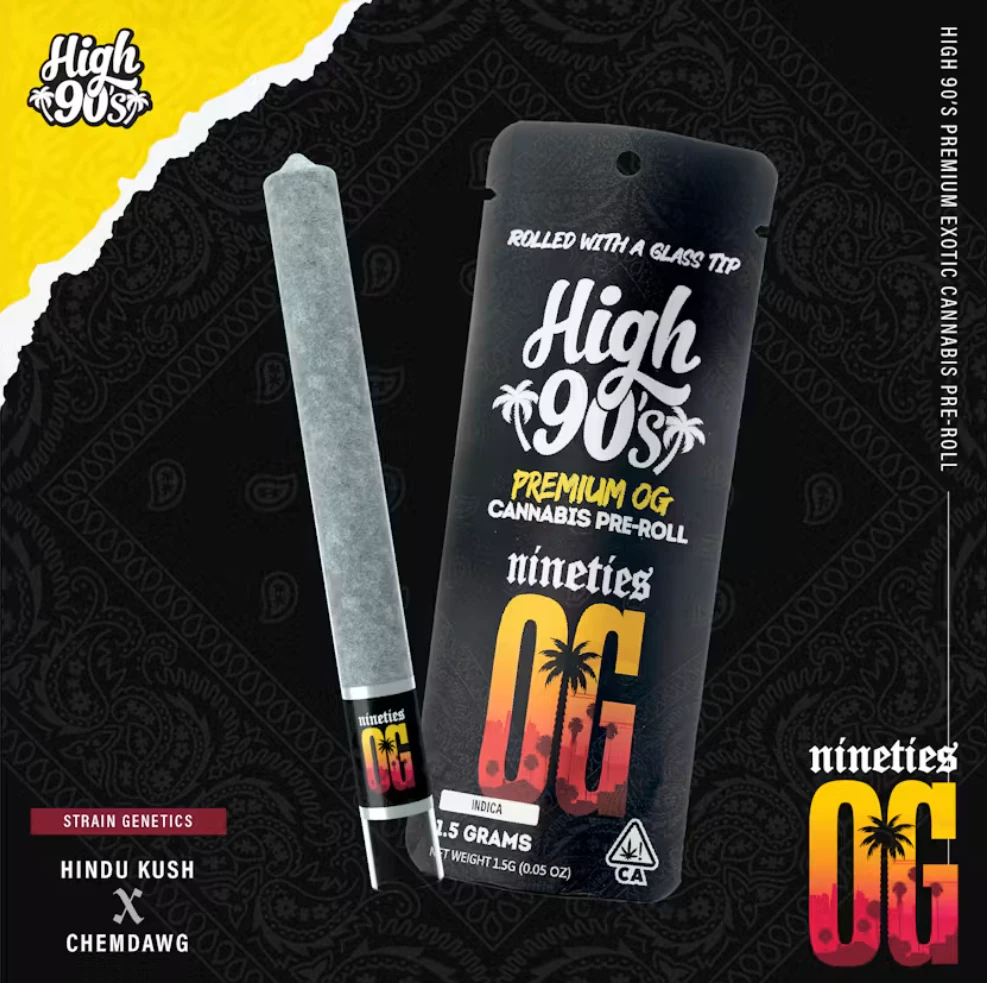 HIGH 90s - High90s - Nineties OG - High Roller Preroll - 1.5G Main Image